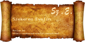 Szekeres Evelin névjegykártya
