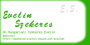 evelin szekeres business card